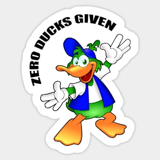 Zero ducks given funny shirt for introverts, extroverts Sticker